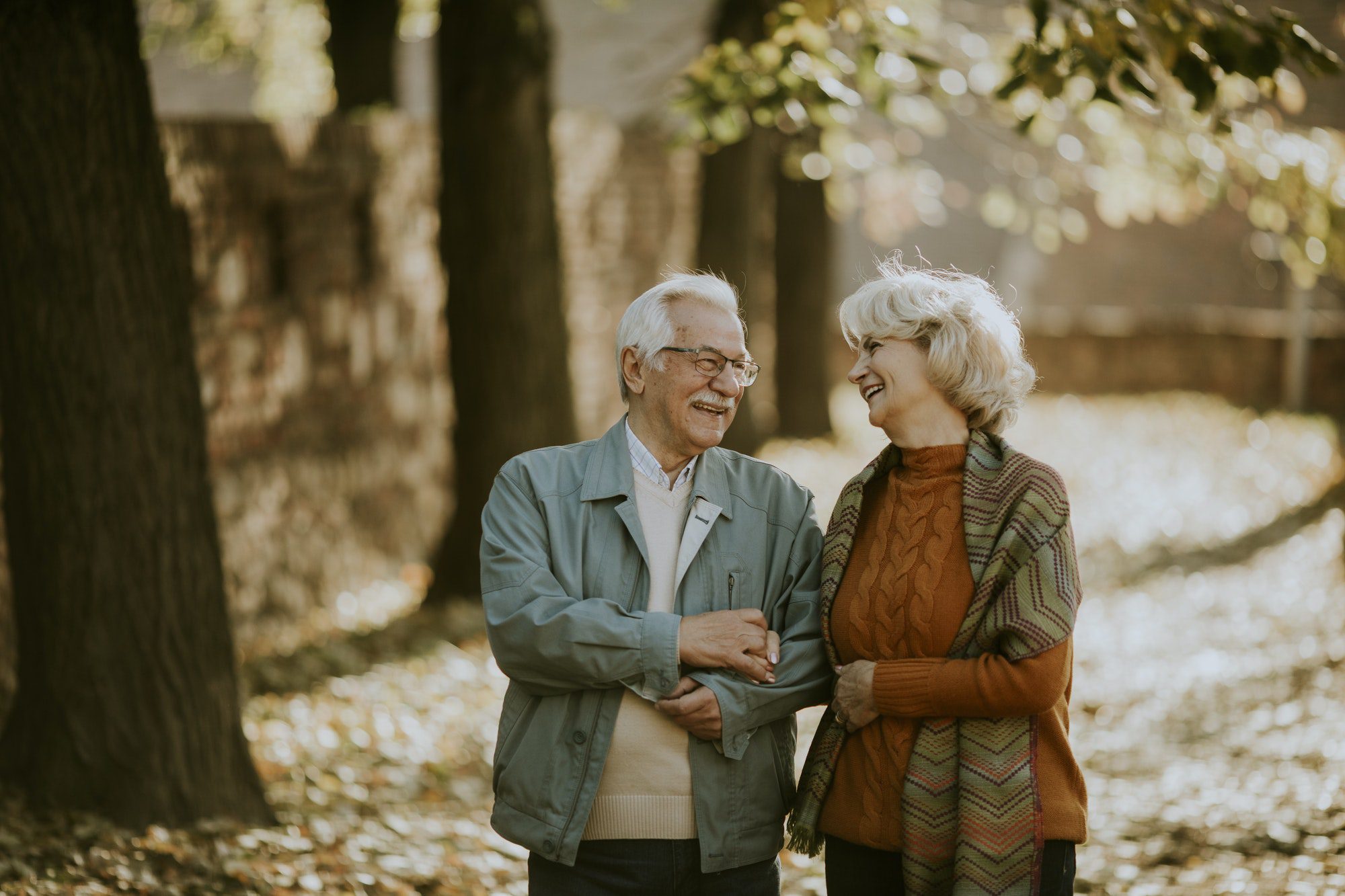 Senior couple walking.Medicare Enrollment Period